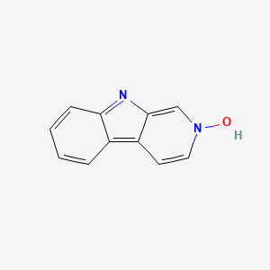 Chemical structure of 9H-Pyrido[3,4-b]indole, 2-oxide