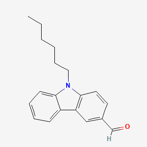 Chemical structure of 9H-Carbazole-3-carboxaldehyde