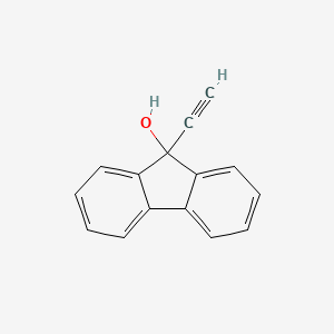 Chemical structure of 9-Ethynyl-9-fluorenol