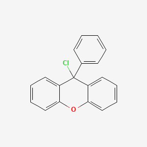 Chemical structure of 9-chloro-9-phenylxanthene
