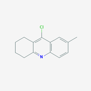 Chemical structure of 9-Chloro-7-methyl-1,2,3,4-tetrahydroacridine