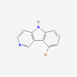 Chemical structure of 9-Bromo-5H-pyrido[4,3-b]indole