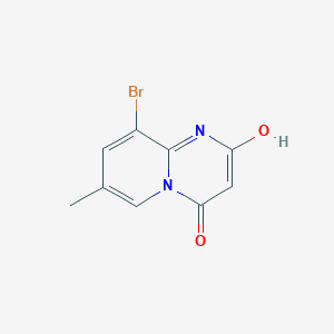 Chemical structure of 9-Bromo-2-hydroxy-7-methylpyrido[1,2-a]pyrimidin-4-one