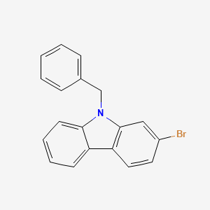 Chemical structure of 9-Benzyl-2-bromo-9H-carbazole