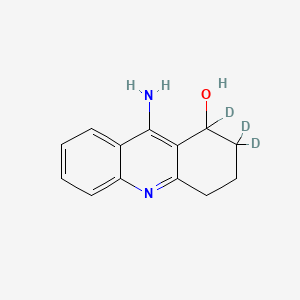 Chemical structure of 9-Amino-1,2,3,4-tetrahydroacridin-1-ol-d3