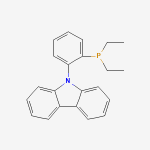 Chemical structure of 9-[2-(Diethylphosphino)phenyl]-9H-carbazole