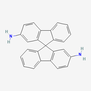 Chemical structure of 9,9'-Spirobi[fluorene]-2,2'-diamine