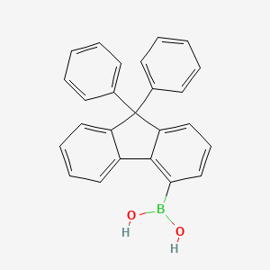 Chemical structure of 9,9-Diphenyl-9H-Fluoren-4-Ylboronicacid