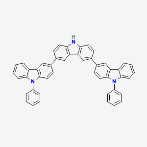 Chemical structure of 9,9''-Diphenyl-9H,9'H,9''H-3,3':6',3''-tercarbazole
