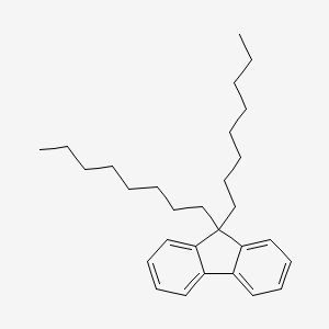 Chemical structure of 9,9-Di-n-octylfluorene