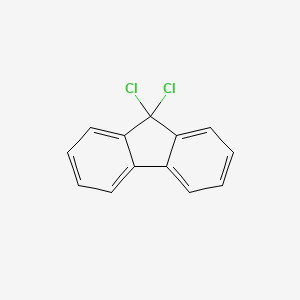 Chemical structure of 9,9-Dichlorofluorene