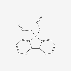 Chemical structure of 9,9-diallylfluorene