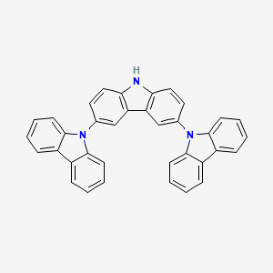 Chemical structure of 9,3':6',9''-Tercarbazole