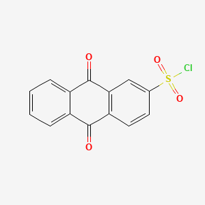 Chemical structure of 2-Anthraquinonesulfonyl chloride
