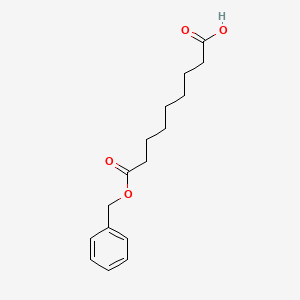 Chemical structure of 9-(Benzyloxy)-9-oxononanoic acid
