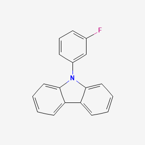 Chemical structure of 9-(3-Fluorophenyl)-9H-carbazole