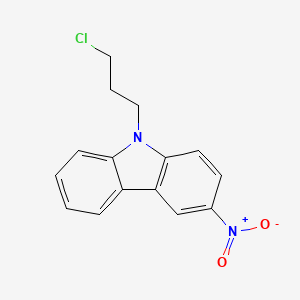 Chemical structure of 9-(3-Chloropropyl)-3-nitro-9H-carbazole