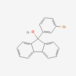 Chemical structure of 9-(3-Bromophenyl)-9H-fluoren-9-ol