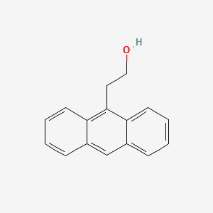 Chemical structure of 9-Anthraceneethanol