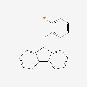 Chemical structure of 9-(2-bromobenzyl)-9H-fluorene