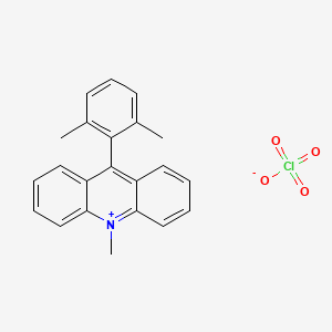 Chemical structure of 9-(2,6-Dimethylphenyl)-10-methylacridinium Perchlorate