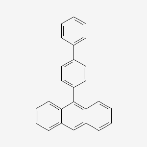 Chemical structure of 9-([1,1'-Biphenyl]-4-yl)anthracene