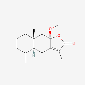 Chemical structure of 8β-Methoxyatractylenolide I