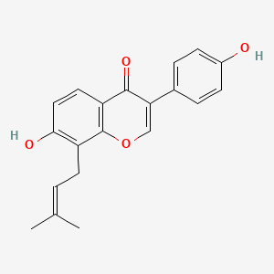 Chemical structure of 8-Prenyldaidzein