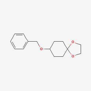 Chemical structure of 8-(Benzyloxy)-1,4-dioxaspiro[4.5]decane