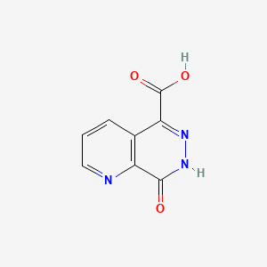 Chemical structure of 8-Oxo-7,8-dihydropyrido[2,3-d]pyridazine-5-carboxylic acid