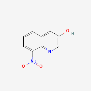 Chemical structure of 8-Nitroquinolin-3-ol