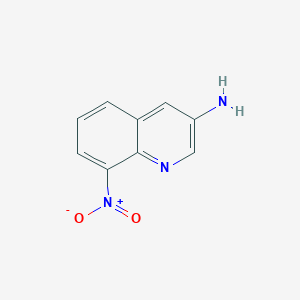 Chemical structure of 8-Nitroquinolin-3-amine
