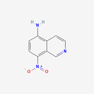 Chemical structure of 8-Nitroisoquinolin-5-amine
