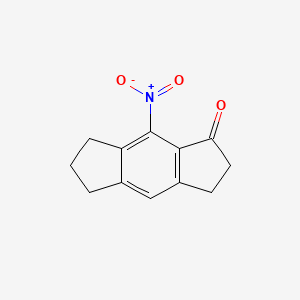 Chemical structure of 8-Nitro-3,5,6,7-tetrahydro-s-indacen-1(2H)-one