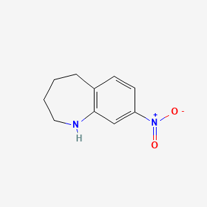 Chemical structure of 8-Nitro-2,3,4,5-tetrahydro-1H-1-benzazepine