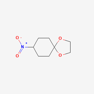 Chemical structure of 8-Nitro-1,4-Dioxaspiro[4.5]Decane