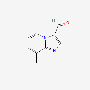 Chemical structure of 8-Methyl-Imidazo[1,2-A]Pyridine-3-Carboxaldehyde