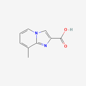 Chemical structure of 8-methylimidazo[1,2-a]pyridine-2-carboxylic acid