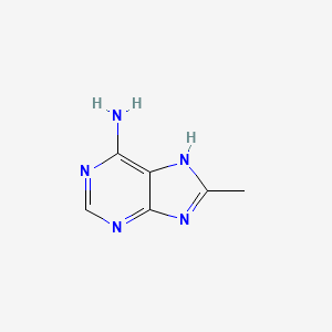Chemical structure of 8-Methyladenine