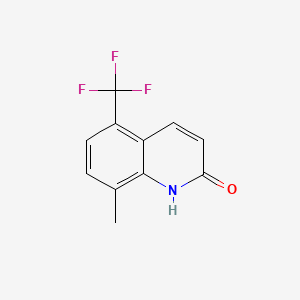Chemical structure of 8-Methyl-5-(trifluoromethyl)quinolin-2(1H)-one