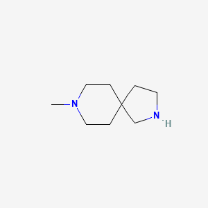 Chemical structure of 8-methyl-2,8-diazaspiro[4.5]decane