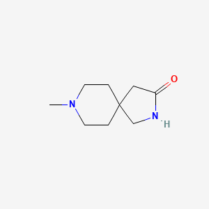 Chemical structure of 8-methyl-2,8-diazaspiro[4.5]decan-3-one