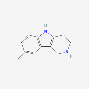 Chemical structure of 8-Methyl-2,3,4,5-tetrahydro-1H-pyrido[4,3-b]indole