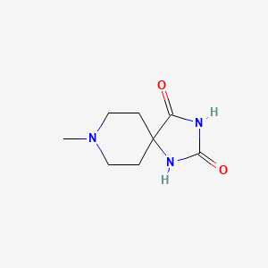 Chemical structure of 8-methyl-1,3,8-triazaspiro[4.5]decane-2,4-dione
