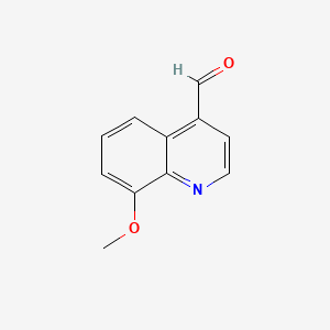 Chemical structure of 8-Methoxyquinoline-4-carbaldehyde