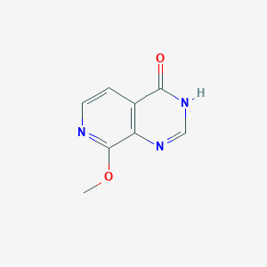 Chemical structure of 8-Methoxypyrido[3,4-d]pyrimidin-4(3H)-one