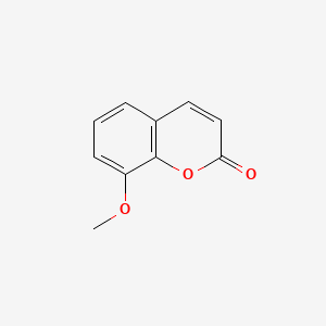 Chemical structure of 8-Methoxycoumarin