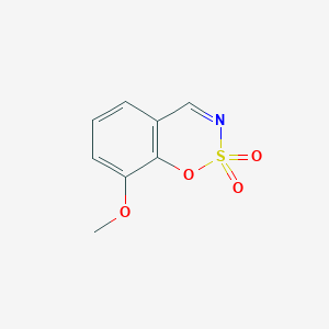 Chemical structure of 1,2,3-Benzoxathiazine,8-methoxy-,2,2-dioxide
