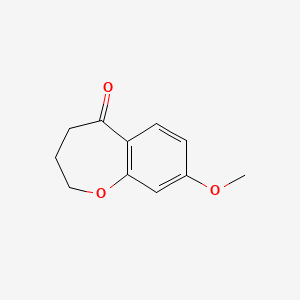 Chemical structure of 8-Methoxy-3,4-dihydro-1-benzoxepin-5(2H)-one