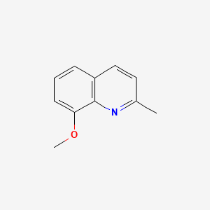 Chemical structure of 8-Methoxy-2-methylquinoline